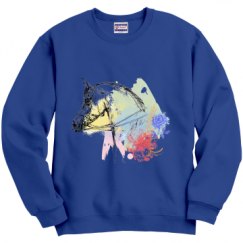 Unisex Film and Foil Crewneck Sweatshirt