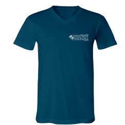 Unisex V-Neck Jersey Tee DEEP TEAL