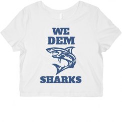 Ladies Slim Fit Crop Top Tee