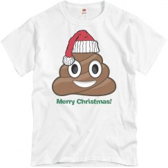 Lg Santa Poop Clause wht