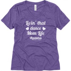 Ladies Relaxed Fit Super Soft Triblend V-Neck Tee