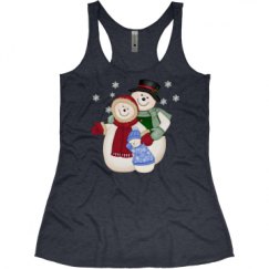 Ladies Slim Fit Super Soft Racerback Triblend Tank