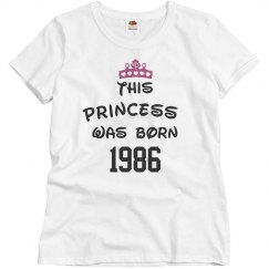 Princess born 1986