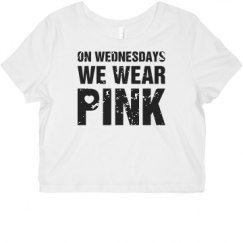 Ladies Slim Fit Crop Top Tee