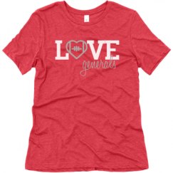 Ladies Relaxed Fit Super Soft Triblend Tee