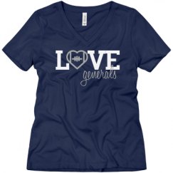 Ladies Relaxed Fit V-Neck Tee