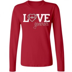 Ladies Relaxed Fit Basic Long Sleeve Tee