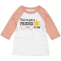 Toddler 3/4 Sleeve Raglan Tee