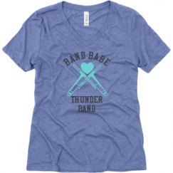 Ladies Relaxed Fit Super Soft Triblend V-Neck Tee
