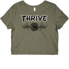 Ladies Slim Fit Crop Top Tee