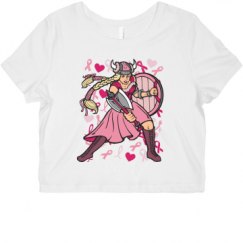 Ladies Slim Fit Crop Top Tee