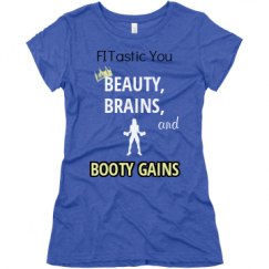 Ladies Slim Fit Super Soft Triblend Tee