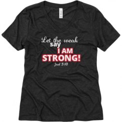 Ladies Relaxed Fit Super Soft Triblend V-Neck Tee