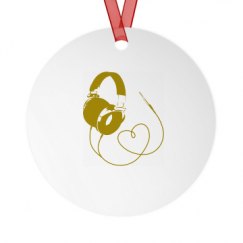 Metal Round Christmas Ornament