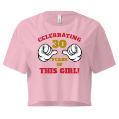 Ladies Festival Cali Crop Top Tee