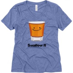 Ladies Relaxed Fit Super Soft Triblend V-Neck Tee