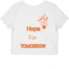 Ladies Slim Fit Crop Top Tee