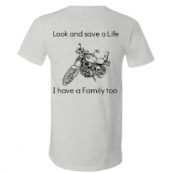 Unisex V-Neck Jersey Tee