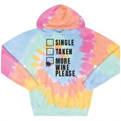 Unisex Tie-Dye Fleece Hoodie