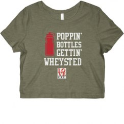 Ladies Slim Fit Crop Top Tee