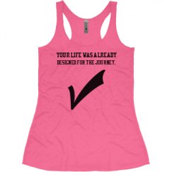 Ladies Slim Fit Super Soft Racerback Triblend Tank
