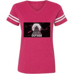 Ladies Relaxed Fit Vintage Sports Tee