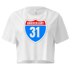 Ladies Festival Cali Crop Top Tee