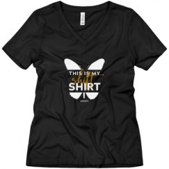 Ladies Relaxed Fit V-Neck Tee