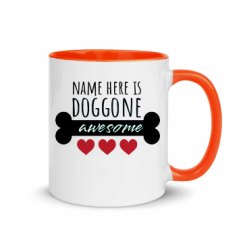 11oz Ceramic Mug with Color Inside