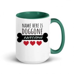 15oz Ceramic Mug with Color Inside