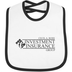 Infant Contrast Trim Bib