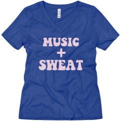 Ladies Relaxed Fit V-Neck Tee