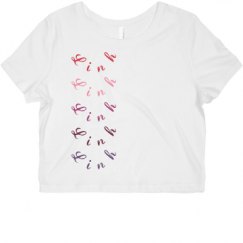 Ladies Slim Fit Crop Top Tee