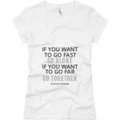 Ladies Slim Fit Basic Promo Jersey Tee