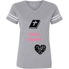 Ladies Relaxed Fit Vintage Sports Tee