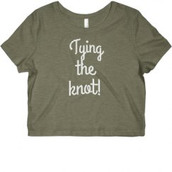 Ladies Slim Fit Crop Top Tee