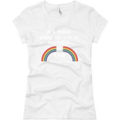 Ladies Slim Fit Basic Promo Jersey Tee