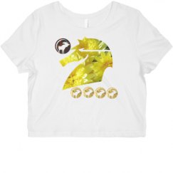 Ladies Slim Fit Crop Top Tee