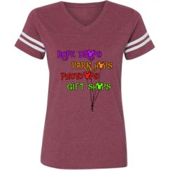 Ladies Relaxed Fit Vintage Sports Tee