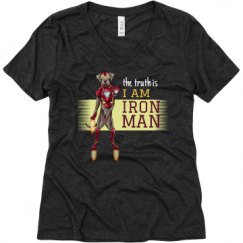 Ladies Relaxed Fit Super Soft Triblend V-Neck Tee