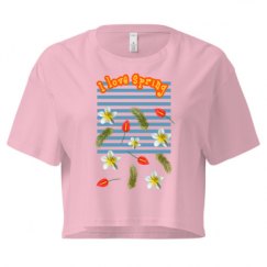 Ladies Festival Cali Crop Top Tee