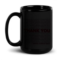 15oz Black Glossy Mug