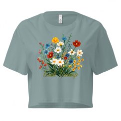 Ladies Festival Cali Crop Top Tee