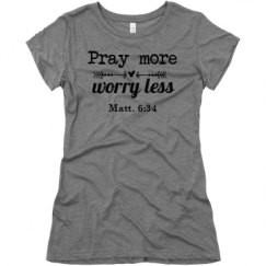 Ladies Slim Fit Super Soft Triblend Tee