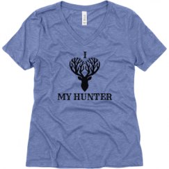 Ladies Relaxed Fit Super Soft Triblend V-Neck Tee