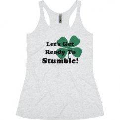 Ladies Slim Fit Super Soft Racerback Triblend Tank