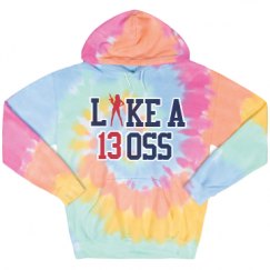 Unisex Tie-Dye Fleece Hoodie