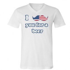 Unisex V-Neck Jersey Tee