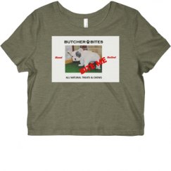 Ladies Slim Fit Crop Top Tee