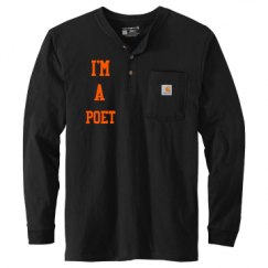 Unisex Carhartt Long Sleeve Henley Tee